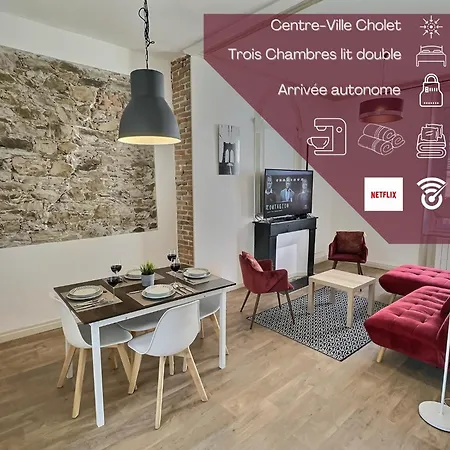 Hypercentre Grand T4 Equipe - Proximite Puy Du Fou Daire Cholet