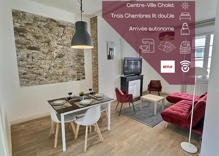 Hypercentre Grand T4 Equipe - Proximite Puy Du Fou Appartamento Cholet